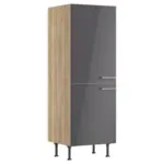 XXXLutz Lauterach - Ihr M&ouml;belhaus bei Bregenz Ger&auml;teumbauschrank 60/176,6/58,1 cm in Anthrazit, Eichefarben