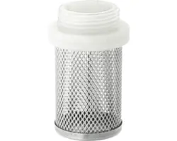 Saugkorb Nirostahl, Kunststoff-Außengewinde 1 1/4"