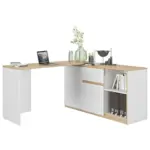 XXXLutz Lauterach - Ihr Möbelhaus bei Bregenz Schreibtischkombination 136/133/45/155/75 cm in Weiß, Eichefarben