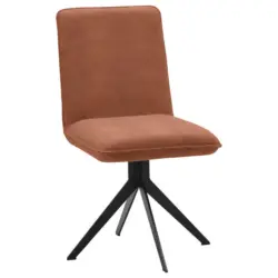Stuhl in Stahl Lederlook