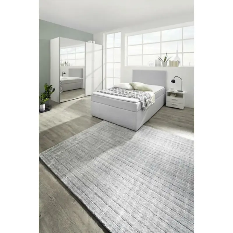 Boxspringbett 120/200 cm in Hellgrau