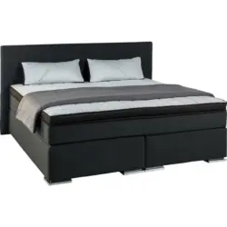Boxspringbett 160/200 cm in Schwarz