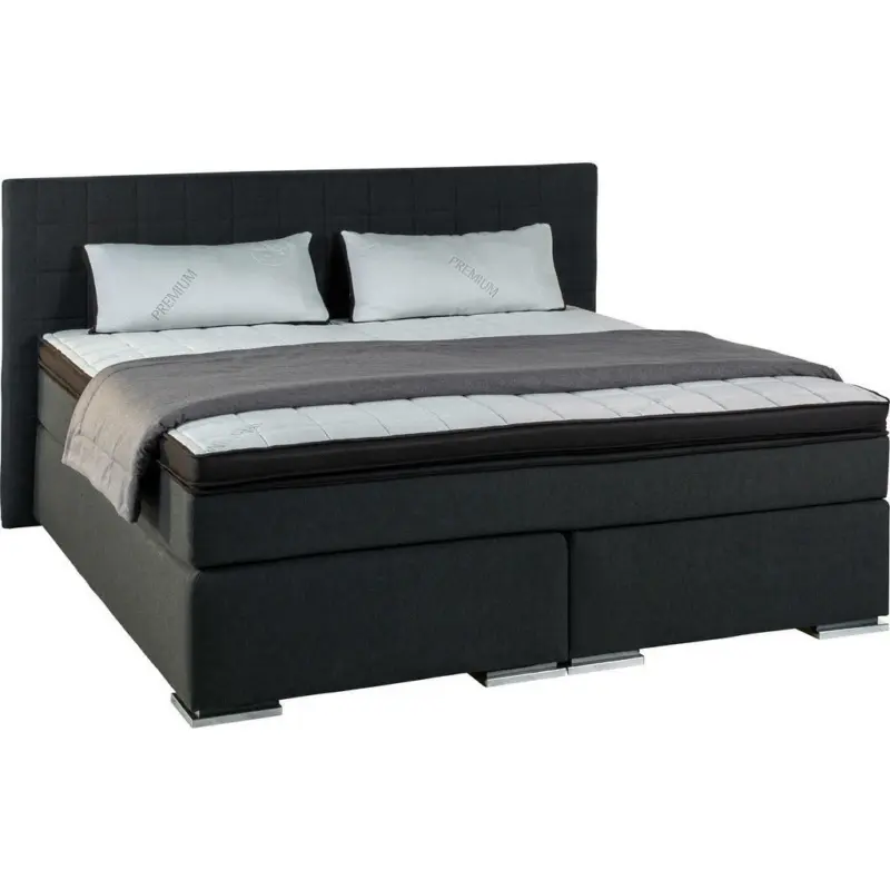 Boxspringbett 160/200 cm in Schwarz