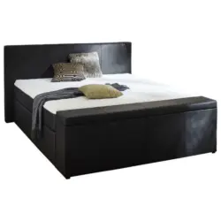 Boxspringbett 140/200 cm in Schwarz