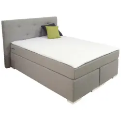 Boxspringbett 140/200 cm in Grau