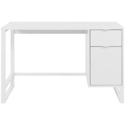 Schreibtisch 120/65/75 cm in Weiß
