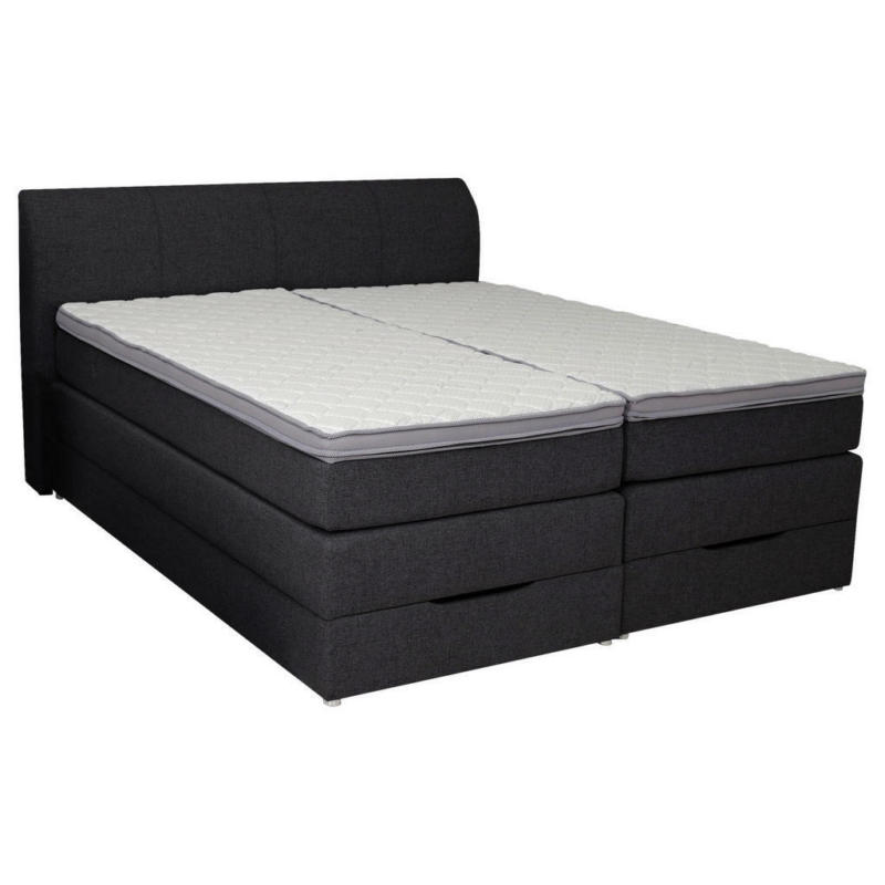 Boxspringbett 200/200 cm in Anthrazit