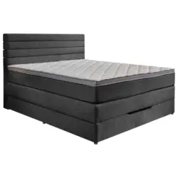 Boxspringbett 120/200 cm in Anthrazit