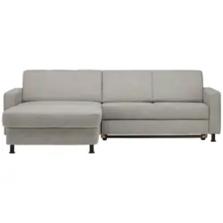 Ecksofa in Webstoff Grau