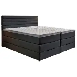 Boxspringbett 180/200 cm in Anthrazit