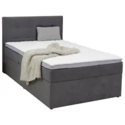 Boxspringbett 100/200 cm in Anthrazit