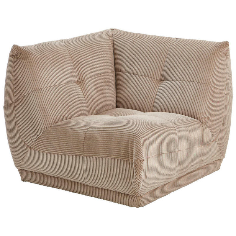 Sofaelement in Kord Taupe