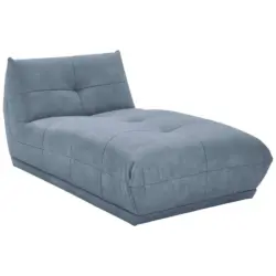 Sofaelement in Lederlook Blaugrau