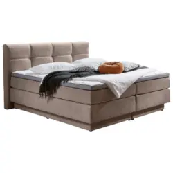 Boxspringbett 180/200 cm in Naturfarben