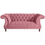 XXXLutz Lauterach - Ihr Möbelhaus bei Bregenz Chesterfield-Zweisitzer-Sofa in Velours Rosa