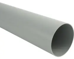 Marley Fallrohr Kunststoff rund Fenstergrau RAL 7040 NW 53 mm 3000 mm