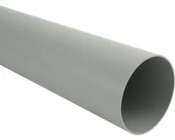 Marley Fallrohr Kunststoff rund Fenstergrau RAL 7040 NW 75 mm 2000 mm