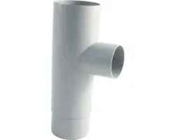 Marley Rohrabzweig Kunststoff rund 87 Grad Fenstergrau RAL 7040 NW 75/53 mm