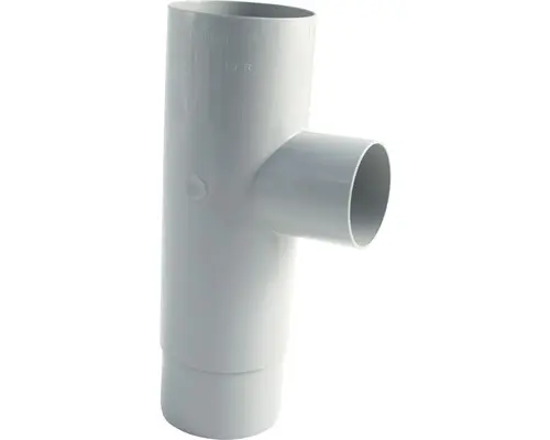 Marley Rohrabzweig Kunststoff rund 87 Grad Fenstergrau RAL 7040 NW 75/53 mm