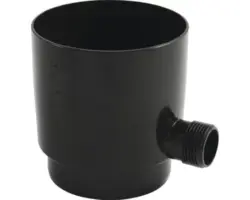 Marley Regensammler mit Anschluss 1“ Aussengewinde Schokoladenbraun RAL 8017 NW 75 mm