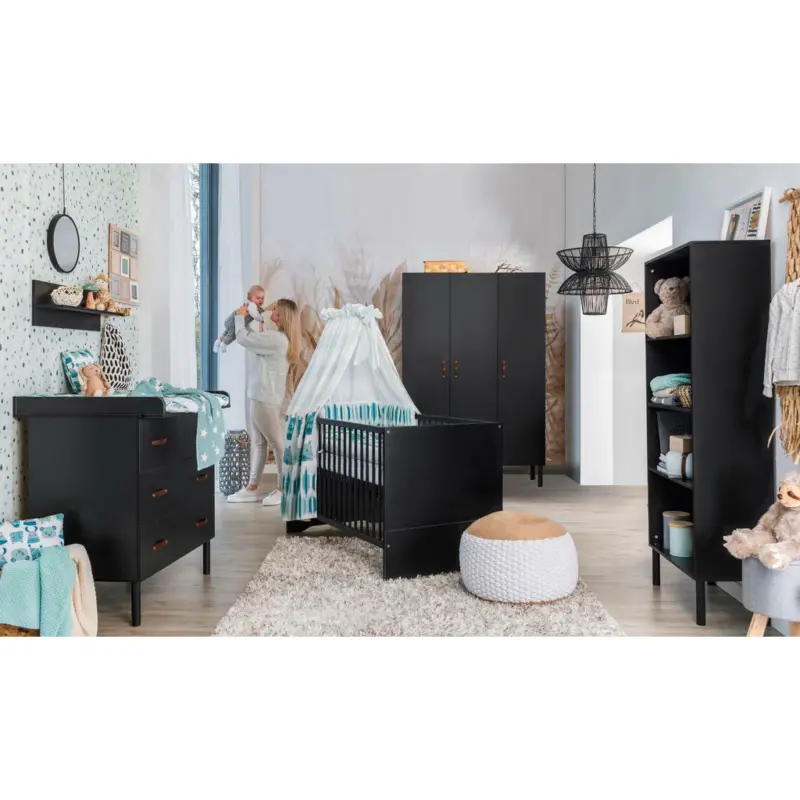 Babyzimmer Meldody black