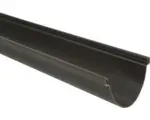 Hornbach Marley Duplex Dachrinne Kunststoff halbrund Schokoladenbraun RAL 8017 NW 80 mm 3000 mm