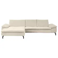 Ecksofa in Struktur Beige