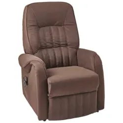 Fernsehsessel in Flachgewebe Dunkelbraun