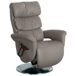 Relaxsessel in Leder Grau