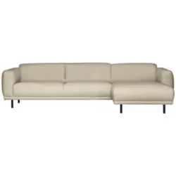 Ecksofa in Teddystoff Hellbraun