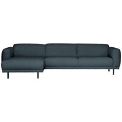 Ecksofa in Teddystoff Anthrazit