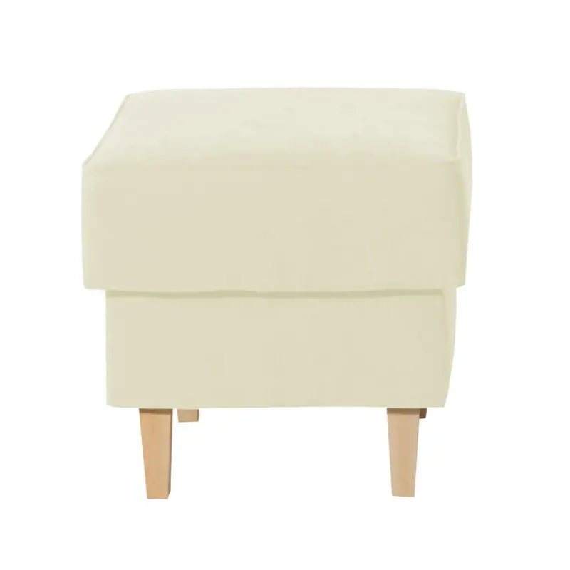 Hocker in Textil Creme