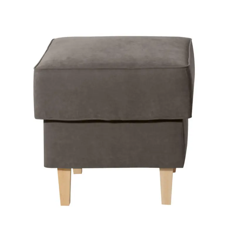 Hocker in Textil Grau