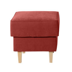 Hocker in Textil Terracotta