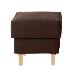 Hocker in Textil Braun