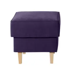 Hocker in Textil Violett