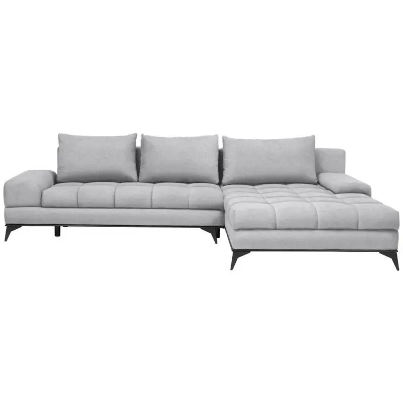 Ecksofa in Webstoff Greige