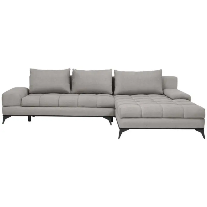 Ecksofa in Webstoff Greige