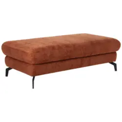 Hocker in Textil Rostfarben