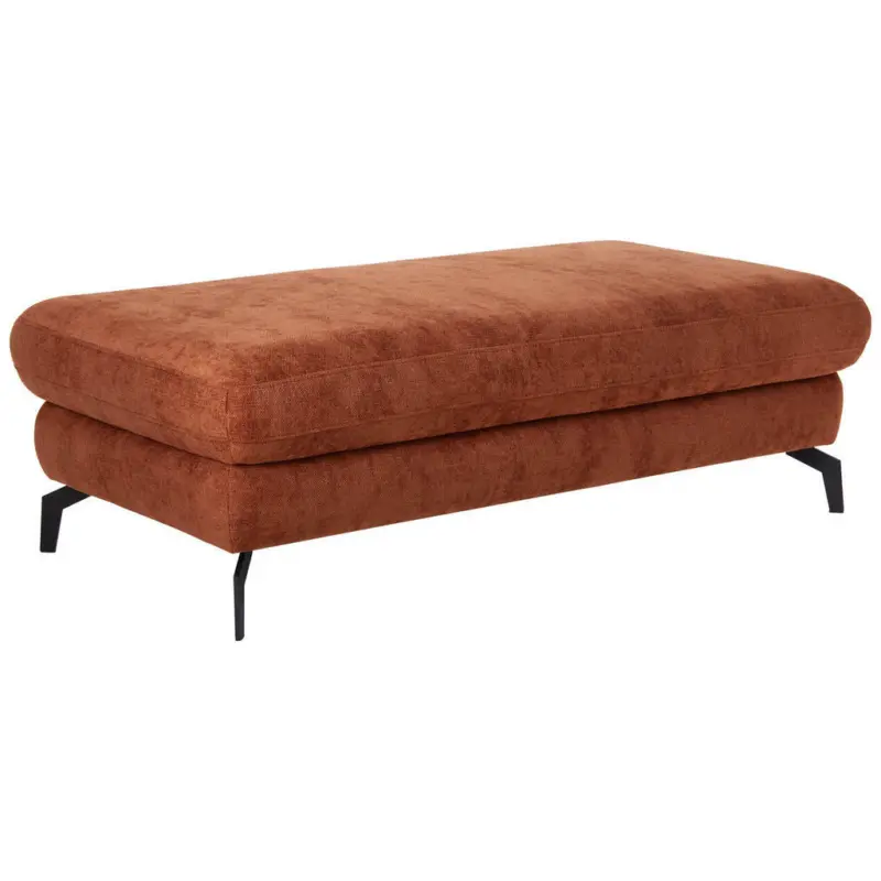Hocker in Textil Rostfarben