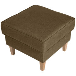 Hocker in Textil Sandfarben