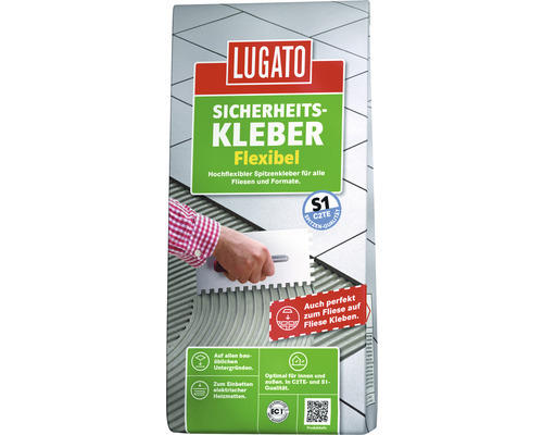 Lugato Fliesenkleber Sicherheitskleber Flexibel S1/C2TE 5 kg