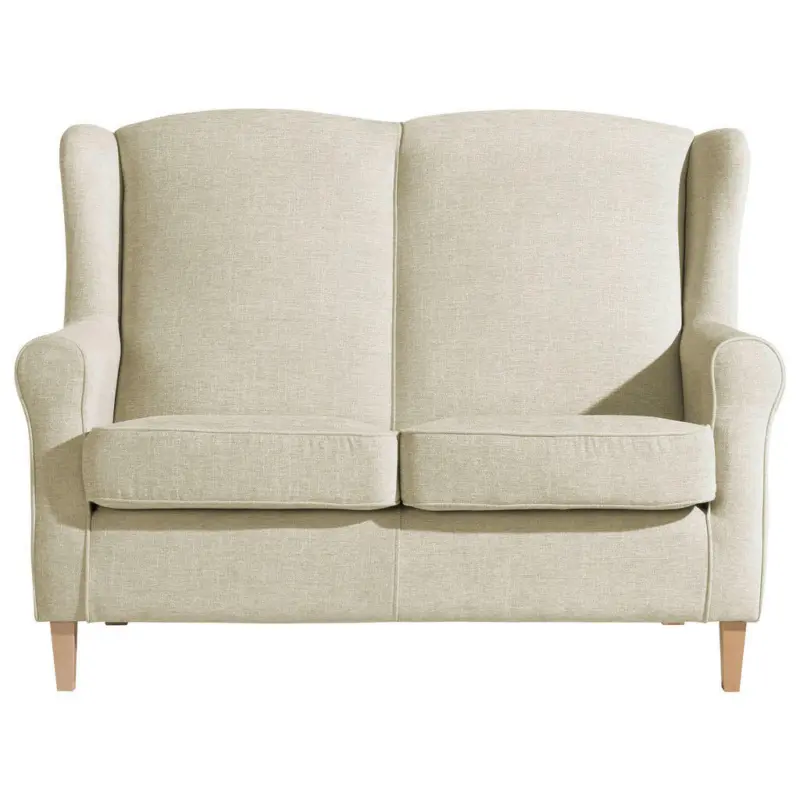 Zweisitzer-Sofa in Chenille Beige