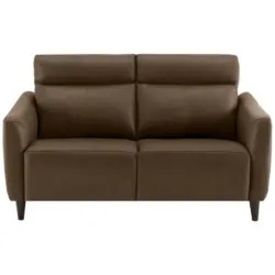 Zweisitzer-Sofa in Echtleder Braun