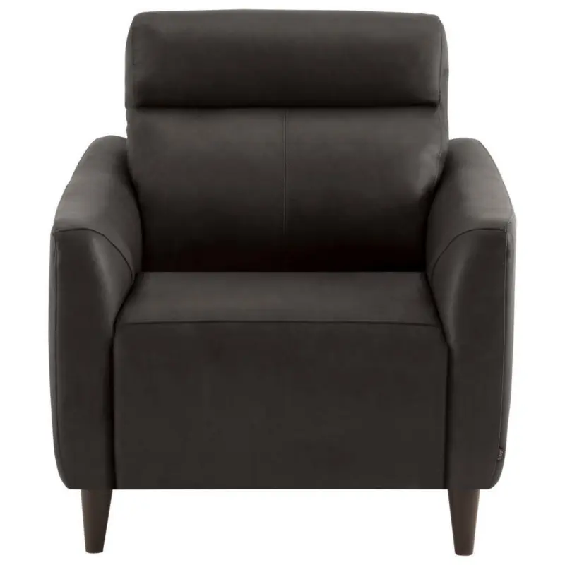 Sessel in Echtleder Dunkelbraun