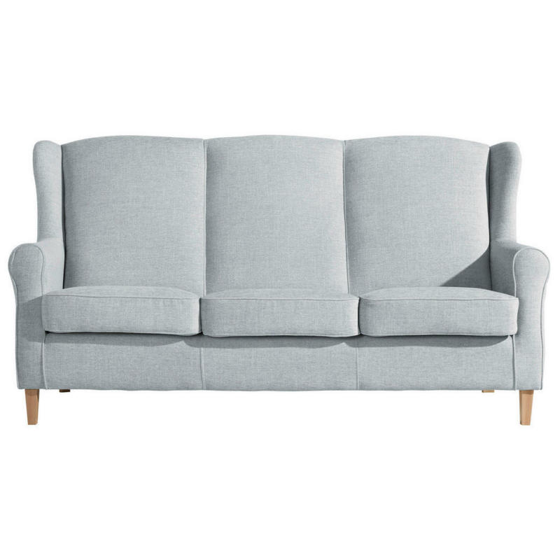 Dreisitzer-Sofa in Chenille Grau