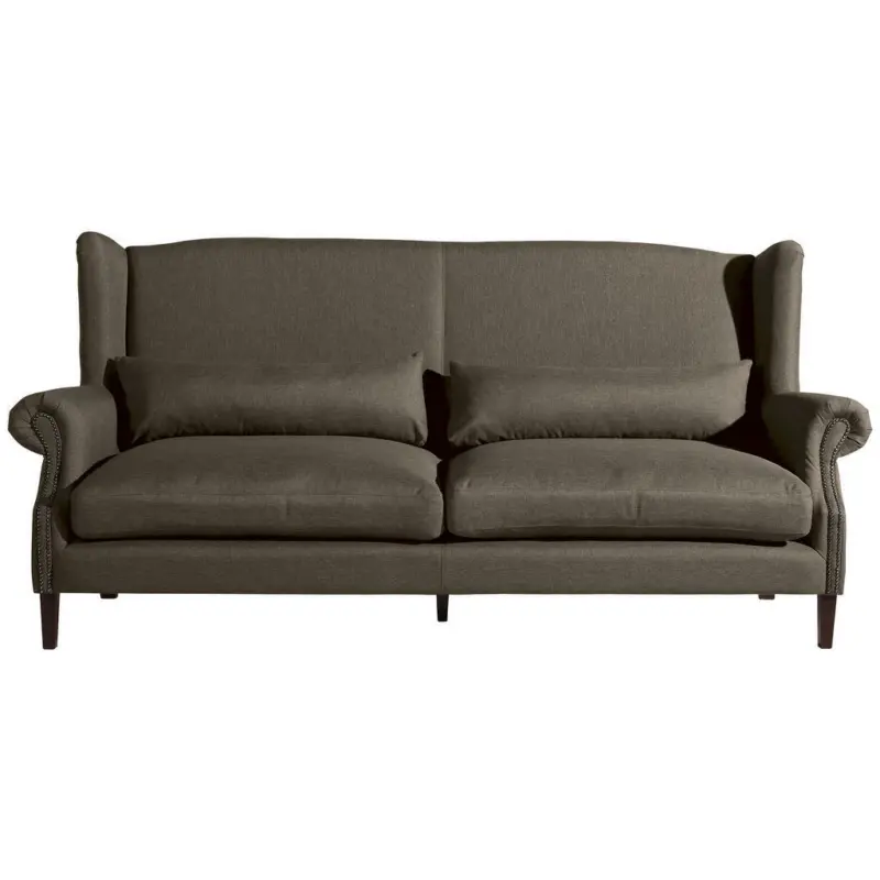 Dreisitzer-Sofa in Flachgewebe Sahara