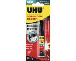 UHU Sekundenkleber blitzschnell Pipette 3 g