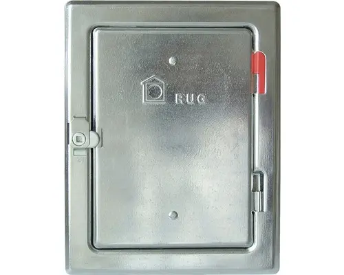 Kamintür RuG Semin Stahlblech 23x29,5 cm silber