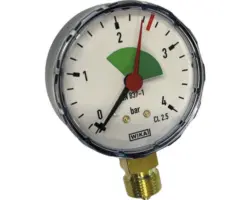 Manometer 3/8" Anschluß unten 0-4 bar